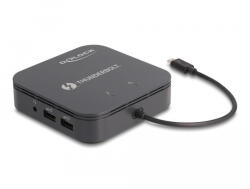 Delock Thunderbolt 3 Mini-dokkoló állomás 8K - DisplayPort / HDMI / USB / LAN / Audio / PD 3.0 (87789)