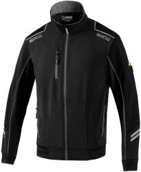 SPARCO technikai softshell könnyű kabát, fekete-szürke, XL méret (02413NRGS4XL)