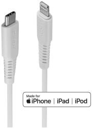 Lindy Adat- és töltőkábel Quick Charge USB Type C to Lightning MFI 1m TT White, Lindy L31316 (W128456612)