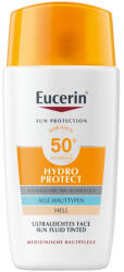 Eucerin Sun Hydro-Protect ultra könnyű színezett napozó fluid arcra SPF50+ light árnyalat 50ml