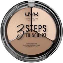 NYX Professional Makeup 3 Steps To Sculpt 01 Fair 15 g