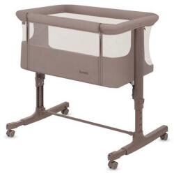 Lionelo Patut Co-Sleeper Lionelo Aurora 3-in-1 cu Leganare si Setare Unghiulara Saltea cu Densitate T25 si Geanta Transport Reglabil 5 Pozitii Maxim 9kg +0luni 85x60x66cm Bej Taupe (LO-AURORA_BEIGE_TAUPE)