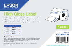 Epson (C33S045719) High Gloss Label Fehér HG nyomtató címke (C33S045719)