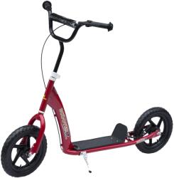 HomCom Gyermek roller, HOMCOM, 2 kerék, hátsó fék, állítható fogantyú, 120x52x80-88 cm, piros (371-027RD)