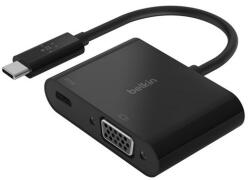 Belkin Adapter Kábel Type-C + Vga Aljzat - Type-C, Tv/Monitor/Projektor, Fekete