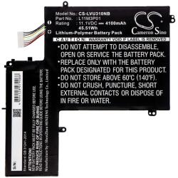 Cameron Sino Li-Polymer Akku 11.1v/4100mah, Lenovo L11m3p01 Kompatibilis