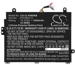 Cameron Sino Li-Ion Akku 15.2v/3550mah, Clevo P970bat-4 Kompatibilis