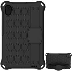 Gigapack Defender Szilikon Telefonvédő (Ütésállóság, Kitámasztó, Méhsejt + Kézpánt) Fekete Huawei Mediapad M5 10.8 Lte, Huawei Mediapad M5 10.8 Wifi