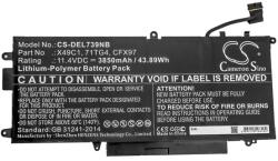 Cameron Sino Li-Polymer Akku 11.4v/3850mah, Dell 71tg4 Kompatibilis