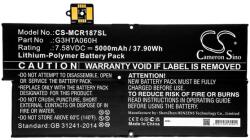 Cameron Sino Li-Polymer Akku 7.58v/5000mah, Microsoft G3hta060h Kompatibilis