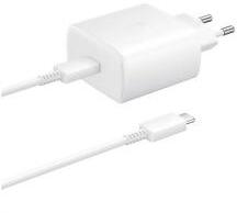 Samsung hálózati töltő Type-C aljzat (45W, PD gyorstöltő + 100cm Type-C kábel) FEHÉR (34196)