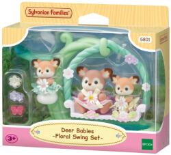EPOCH Sylvanian Families, Caprioare pe leaganul cu flori, set cu figurine, 5801 Figurina
