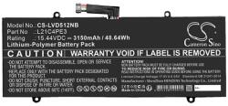Cameron Sino Li-Polymer Akkumulátor 15, Lenovo L21c4pe3 Kompatibilis, Fekete