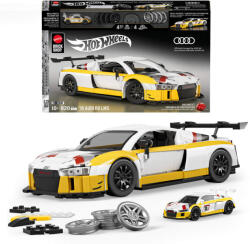 Mattel Brick Shop Mattel Brick Shop, Hot Wheels, '15 Audi R8 LMS, set de blocuri, 820 piese