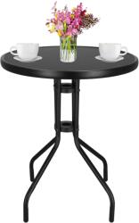 SPRINGOS kerti Asztal 60x70cm - Fekete (GF0082)