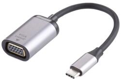 Gigapack Adapter Elosztó Type-C - Vga, Adatátvitel, Ezüst Macbook Pro/Air Ipad Pro Surface Book 2