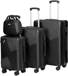  AZORES FEKETE 4 az 1-ben utazóbőrönd szett