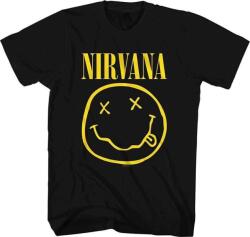 Nirvana Yellow Happy Face Black L Ing (NIRVTS04MB03)