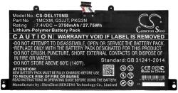 Cameron Sino Li-Polymer Akku 7.4v/3750mah, Dell 1mcxm Kompatibilis