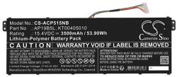 Cameron Sino Li-Polymer Akkumulátor 15.4v/3500mah, Acer Ap19b5l Kompatibilis, Fekete