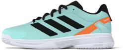 adidas Kids Tennis Shoes Flash Aqua/Core Black/Lucid Orange Gyerekteniszcipő EUR 37 1/3