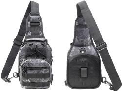 WARAGOD Soldat assault S crossbody táska, snake grey black