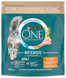 Purina ONE Csirke és teljes kiőrlésű gabonákban gazdag száraz macska - 450g