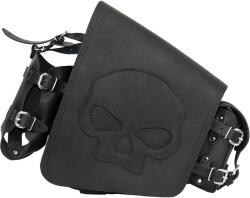 RSA Geantă de motocicletă din piele RSA S494 Skull HD Softail neagră (SKWS494)