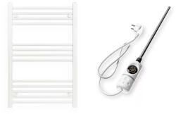  Törölközőszárító radiátor elektromos fűtőpatronnal 60 x 90 cm - Nero Italia C-400W (fehér)