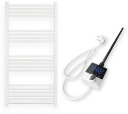  Törölközőszárító radiátor elektromos fűtőpatronnal 60 x 120 cm - Nero Italia AF-13-400W (fehér)