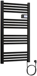  Elektromos design radiátor digitális termosztáttal NERO Italia Classico - 54 x 96 cm (fekete) - miniwebshop