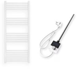  Törölközőszárító radiátor elektromos fűtőpatronnal 50 x 120 cm - Nero Italia AF-13-400W (fehér)