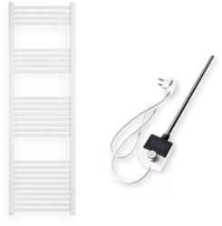  Törölközőszárító radiátor elektromos fűtőpatronnal 50 x 160 cm - Nero Italia AF-13-600W (fehér)