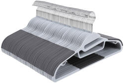 SONGMICS Műanyag vállfa szett 20 db, prémium minőség, helytakarékos, szürke és ezüst (CRP41G)