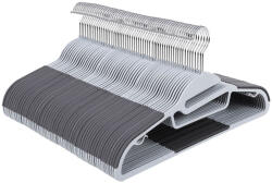 SONGMICS Műanyag vállfa készlet 50 db, csúszásmentes, 41, 5 cm, szürke, ezüst (CRP41G-50)