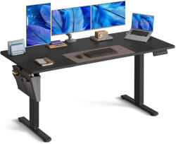 SONGMICS Elektromosan állítható íróasztal, fekete 160x70x73-120cm (LSD136BZ01)