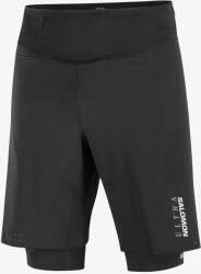 Salomon S/Lab Ultra 2in1 Shorts Rövid futónadrág - deep black/black - L