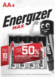 Energizer Max LR6/4 1, 5V tartós AA ceruza elem (ENERGIZER-MAX-CERUZA-4)
