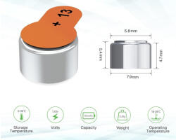 Panasonic PR13/6 PR48 1, 45V hallókészülék elem (Panasonic-PR13-6)