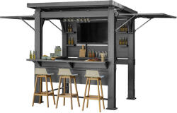 Curver Bar-b-q gazebo műanyag kerti pavilon (264058) - buildox