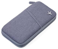 Troika Dokumentumtároló, utazáshoz, RFID védelemmel, TROIKA "Safe flight", szürke (TRV20/GY) - nyomtassingyen