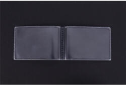  Diák- és igazolványtartó, többlapos, PVC, átlátszó - mystock