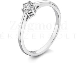  14 karátos fehérarany eljegyzési gyűrű gyémánttal (AU12639) AU12639
