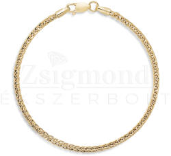  14 karátos arany Barbara karkötő - 18 cm / 2 mm (AU14337) AU14337