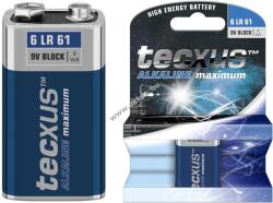 tecxus 9V alkáli blokk elem 1db/csomag