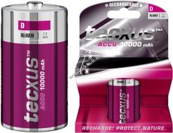 tecxus Rechargeable HR20 D (góliát) akku 1, 2V 10000mAh 1db/csomag NiMH