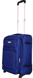 Leonardo Da Vinci Kabin bőrönd 55x40x20/23 cm bővíthető 2 kerekes sötétkék kézipoggyász (le-1221-dblue-s)