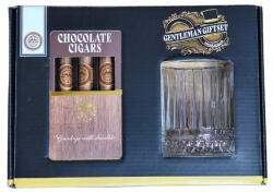  Becky's Gentleman Tejcsokoládé Szivar Whiskey Üveg Pohárral 75g