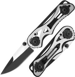 HARAHU Kültéri összecsukható kés C5974 - Ezüst / Fekete KP39451