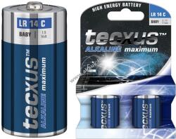 tecxus Alkaline maximum LR14 C (bébi méret) elem 1, 5V 2db/csomag alkáli-mangán